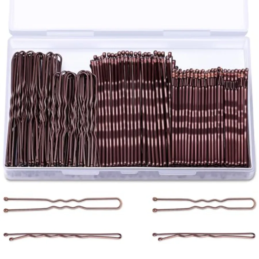 Bobby Pins Brown U Shaped Hair Pins for Ballet Buns Women Girls with Storage Box, 2.4inand2in
Bobby Pins Brown U Shaped Hair Pins for Ballet Buns Women Girls with Storage Box, 2.4inand2in