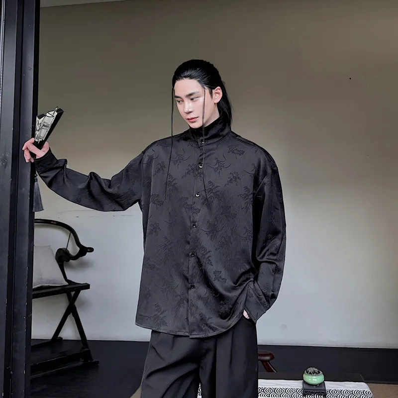 New Chinese Style Orchid Embroidered Stand Collar Shirt Men Women Retro Draping Design High-End Casual High Collar Shirt
New Chinese Style Orchid Embroidered Stand Collar Shirt Men Women Retro Draping Design High-End Casual High Collar Shirt