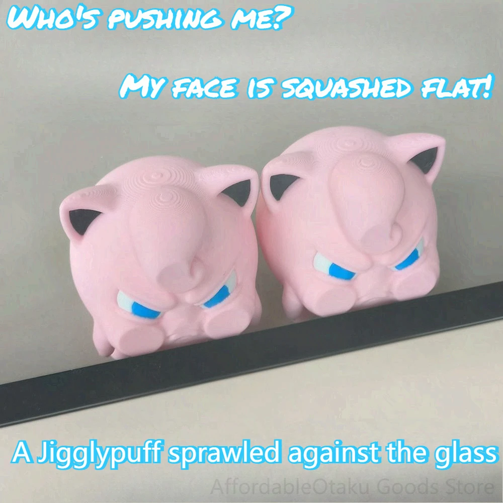 3D Printed Jigglypuff Squished Face Glass Window Figurine Hard PLA Desk Decor Cute Anime Fan Art Gift Desktop Window Sill Orname
3D Printed Jigglypuff Squished Face Glass Window Figurine Hard PLA Desk Decor Cute Anime Fan Art Gift Desktop Window Sill Orname