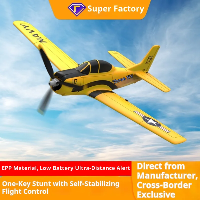 T-28 Trojan Rc Airplane 4ch 2.4g Fixed Wing Remote Control Plane Epp Foam Scale Military Model Electric Aircraft Rtf Gyroscope G
T-28 Trojan Rc Airplane 4ch 2.4g Fixed Wing Remote Control Plane Epp Foam Scale Military Model Electric Aircraft Rtf Gyroscope G