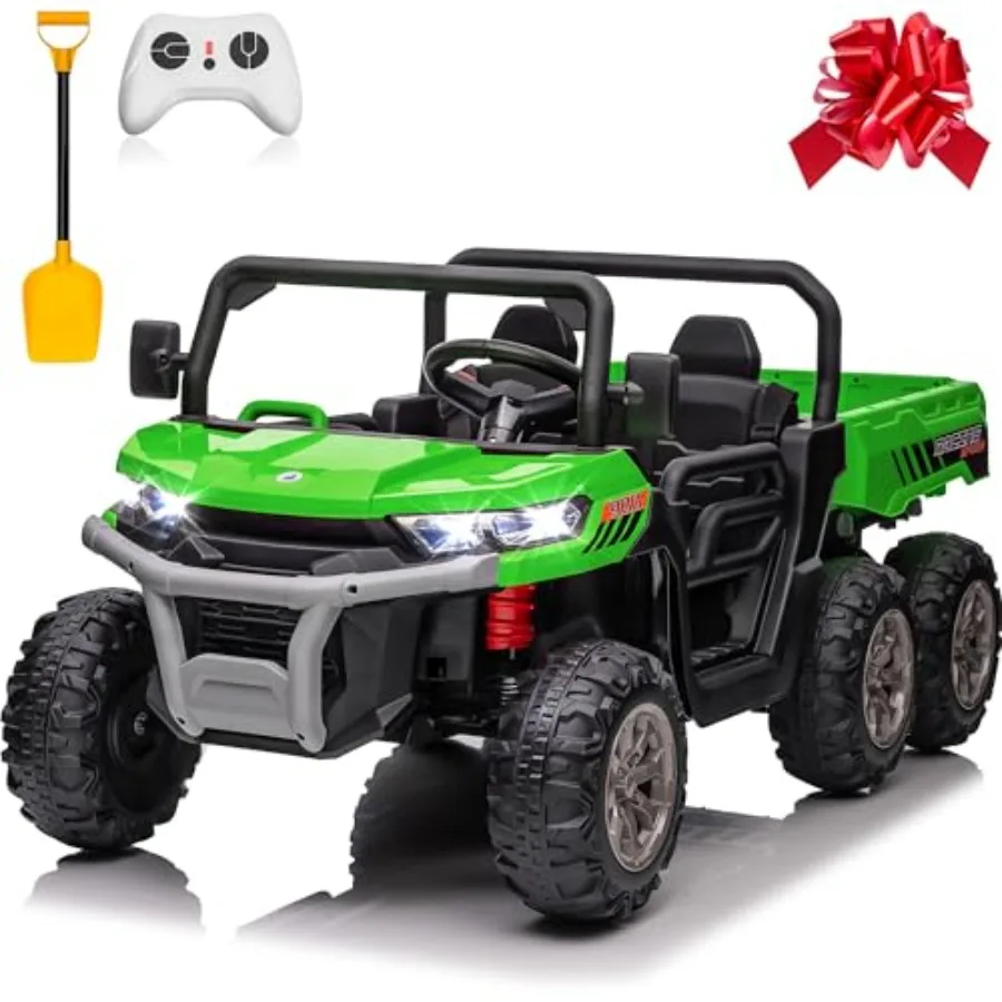 24V Ride on Dump Truck, XL 2 Seater Ride on Cars with Remote Control, 4x200W Powerful Motors, 6-Wheel Suspensions, Electric Dum
24V Ride on Dump Truck, XL 2 Seater Ride on Cars with Remote Control, 4x200W Powerful Motors, 6-Wheel Suspensions, Electric Dum