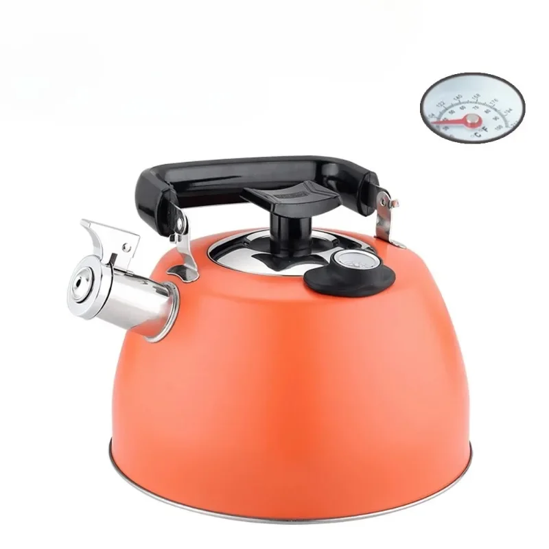 Stainless Steel Whistling Water Kettle with Temperature Gauge for Induction and Gas Stove - 2.5/3.5L
Stainless Steel Whistling Water Kettle with Temperature Gauge for Induction and Gas Stove - 2.5/3.5L