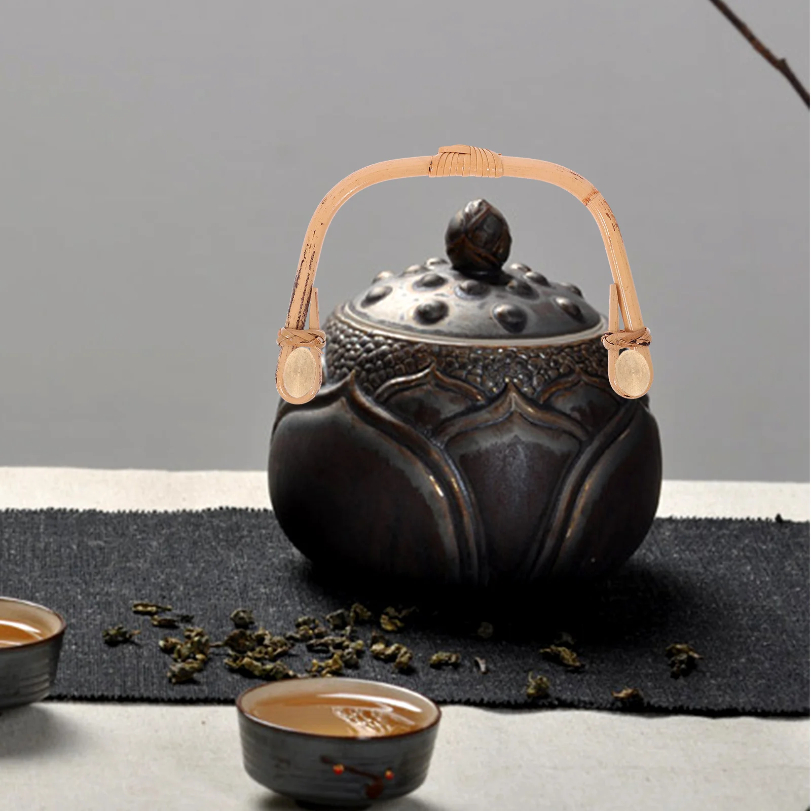 Teapot Handle Porcelain Spherical Replacement Teaspoon Japanese Handles Rattan Cane for Pottery
Teapot Handle Porcelain Spherical Replacement Teaspoon Japanese Handles Rattan Cane for Pottery