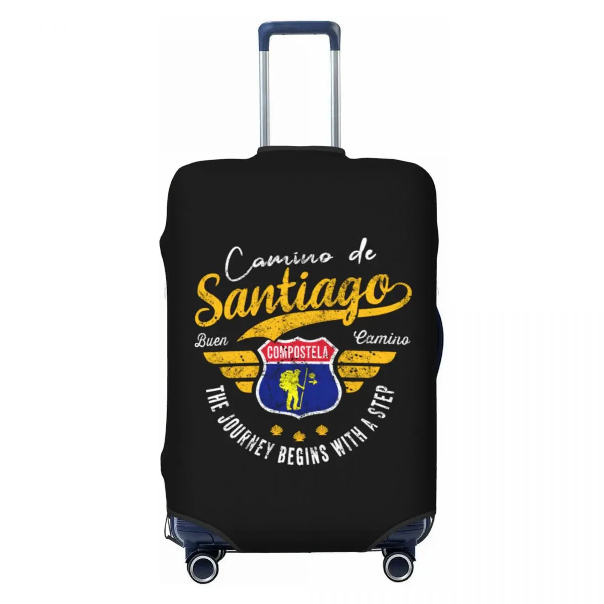 Custom Buen Camino De Santiago Luggage Cover Protector Cute Travel Suitcase Protective Cover for 18-32 Inch
Custom Buen Camino De Santiago Luggage Cover Protector Cute Travel Suitcase Protective Cover for 18-32 Inch