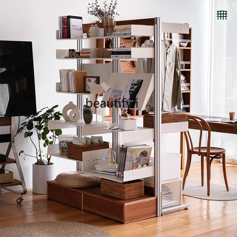 Y Japanese floor-to-ceiling shelf Solid wood screen storage wardrobe Bookshelf
Y Japanese floor-to-ceiling shelf Solid wood screen storage wardrobe Bookshelf