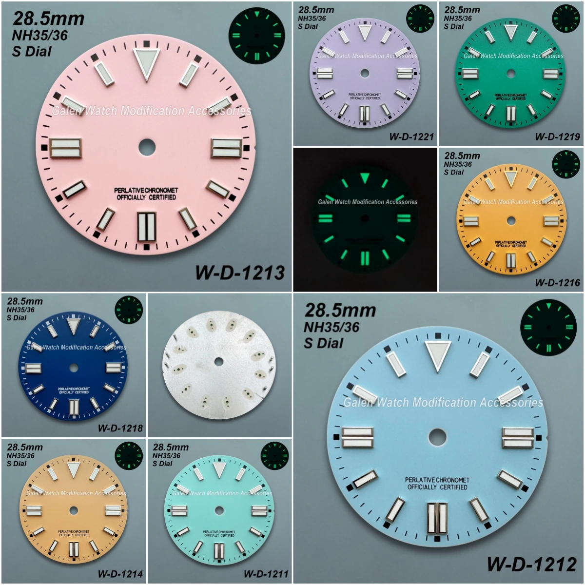 28.5mm S Logo Matte Dial Fit NH35/NH36/4R/7S Automatic Movement Green Luminous High Quality Watch Modification Accessories
28.5mm S Logo Matte Dial Fit NH35/NH36/4R/7S Automatic Movement Green Luminous High Quality Watch Modification Accessories