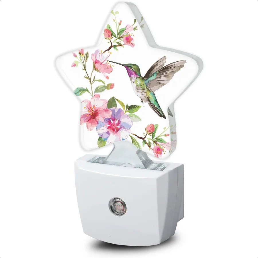 Hummingbird Flower Night Lights Plug into Wall with Dusk to Dawn SensorLamp for Bedroom Bathroom Hallway Nightlight for Women G
Hummingbird Flower Night Lights Plug into Wall with Dusk to Dawn SensorLamp for Bedroom Bathroom Hallway Nightlight for Women G