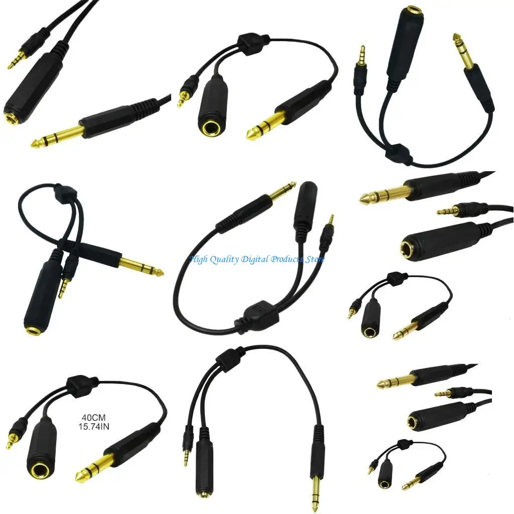 U2JE 6.35mm Male to 3.5mm Male 4Pole+6.35mm Female Adapter Cable 1/4 6.35mm Plug Cord
U2JE 6.35mm Male to 3.5mm Male 4Pole+6.35mm Female Adapter Cable 1/4 6.35mm Plug Cord