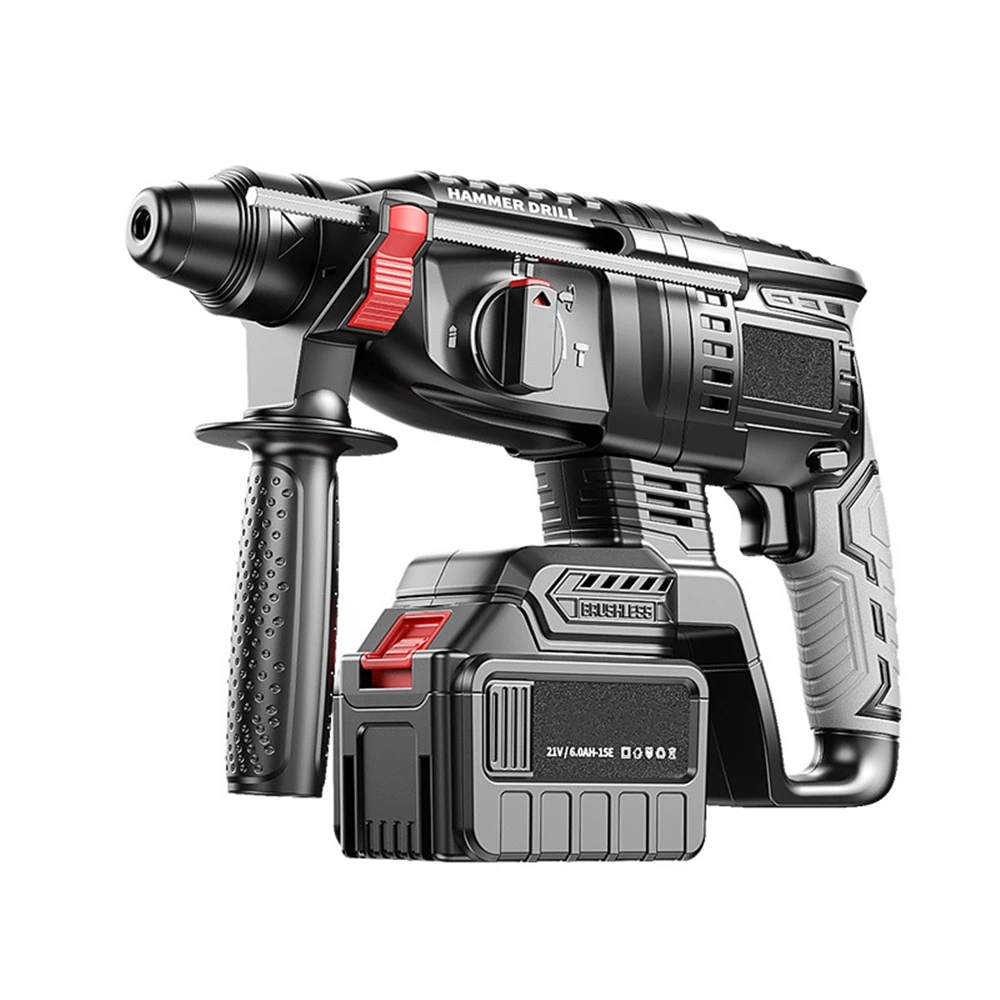 Lithium Battery Electric Hammer And Pick Dual-Purpose Impact Drill Charging Heavy Duty Dual-Purpose Wireless High-Power Concrete
Lithium Battery Electric Hammer And Pick Dual-Purpose Impact Drill Charging Heavy Duty Dual-Purpose Wireless High-Power Concrete