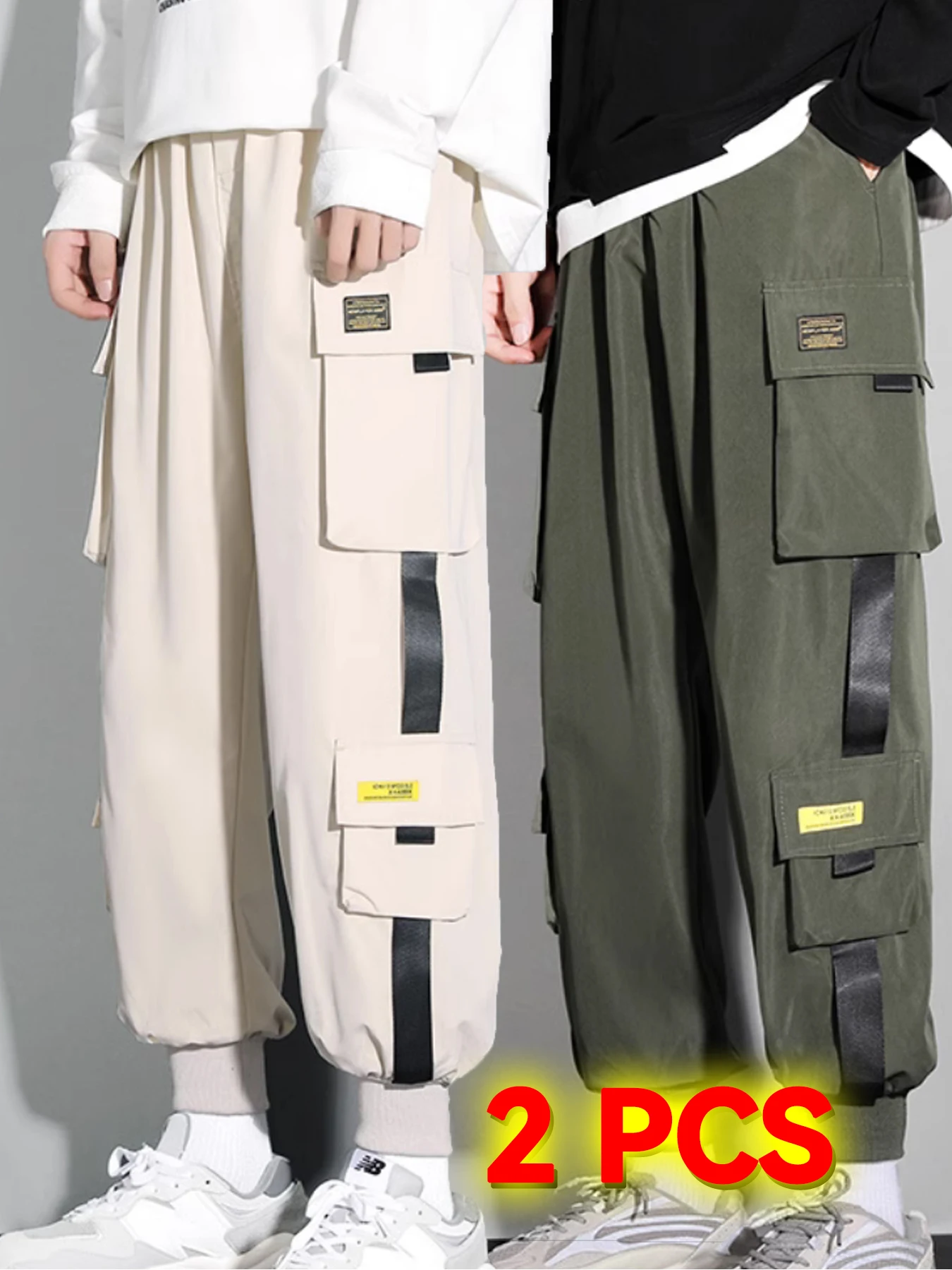 Classic Design Multi Pocket Cargo Pants, Men's Casual Loose Fit Drawstring Cargo Pants/Joggers For Spring Summer Outdoor
Classic Design Multi Pocket Cargo Pants, Men's Casual Loose Fit Drawstring Cargo Pants/Joggers For Spring Summer Outdoor