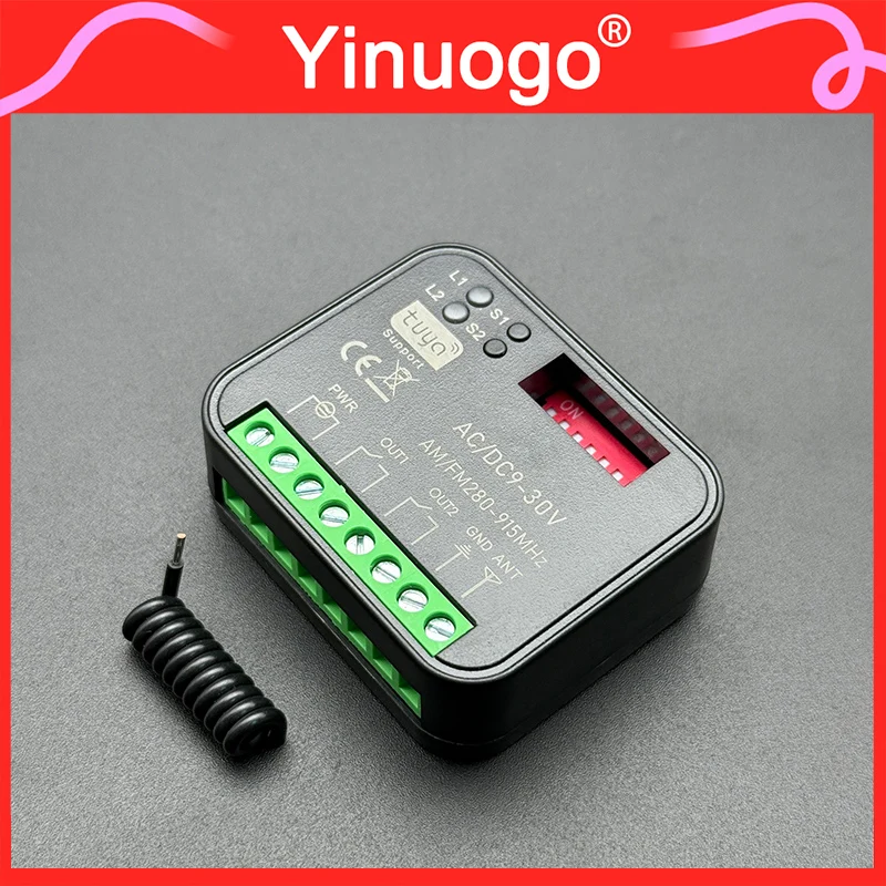 YNG206 Tuya WiFi RX-MULTI Receiver Cntroller 9-30V 85-250V 2CH For 300MHz-868MHz Electric Gate Remote Control Alexa Google Home
YNG206 Tuya WiFi RX-MULTI Receiver Cntroller 9-30V 85-250V 2CH For 300MHz-868MHz Electric Gate Remote Control Alexa Google Home