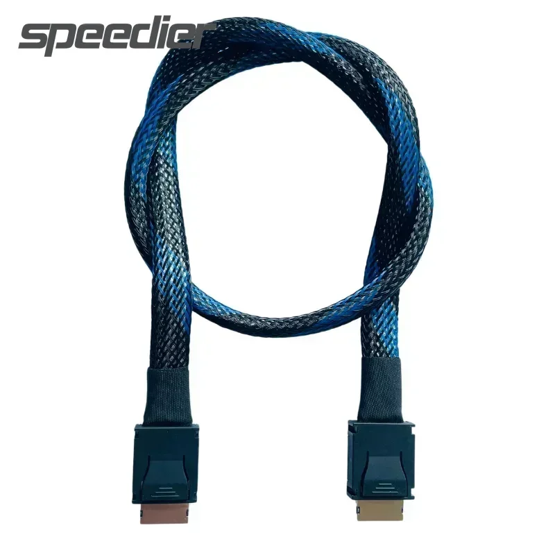 PCI-E 4.0 x4 GEN 4 SAS4 Высокоскоростной OCuLink-SFF-8611 Плетеный мягкий удлинительный кабель GPU SSD OCuLink 4X посеребренный провод 24 Гбит/с
PCI-E 4.0 x4 GEN 4 SAS4 Высокоскоростной OCuLink-SFF-8611 Плетеный мягкий удлинительный кабель GPU SSD OCuLink 4X посеребренный провод 24 Гбит/с