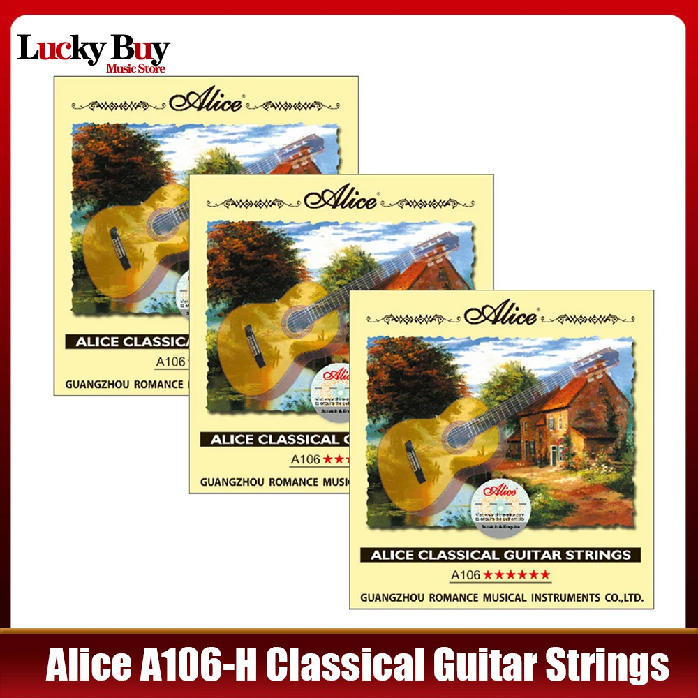 10 компл./лот Alice A106-H прозрачные нейлоновые струны высокого напряжения посеребренный медный сплав для классической гитары
10 компл./лот Alice A106-H прозрачные нейлоновые струны высокого напряжения посеребренный медный сплав для классической гитары
