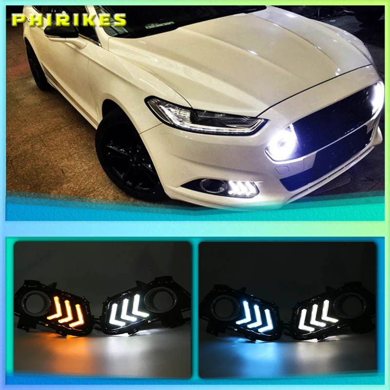 For Ford Mondeo Fusion 2013 2014 2015 2016 With Turning Yellow Signal Relay Waterproof Car DRL 12V LED Daytime Running Light
For Ford Mondeo Fusion 2013 2014 2015 2016 With Turning Yellow Signal Relay Waterproof Car DRL 12V LED Daytime Running Light