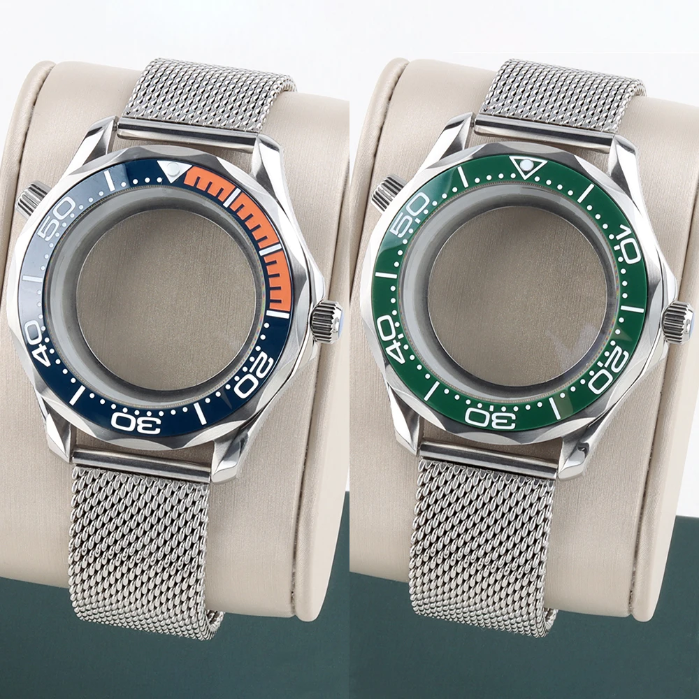 41mm NH35 Watch Case Mesh Bracelet Strap 316L Stainless Steel Waterproof For Seamaster 300 Seiko NH35 NH36 Movement 31MM Dial
41mm NH35 Watch Case Mesh Bracelet Strap 316L Stainless Steel Waterproof For Seamaster 300 Seiko NH35 NH36 Movement 31MM Dial