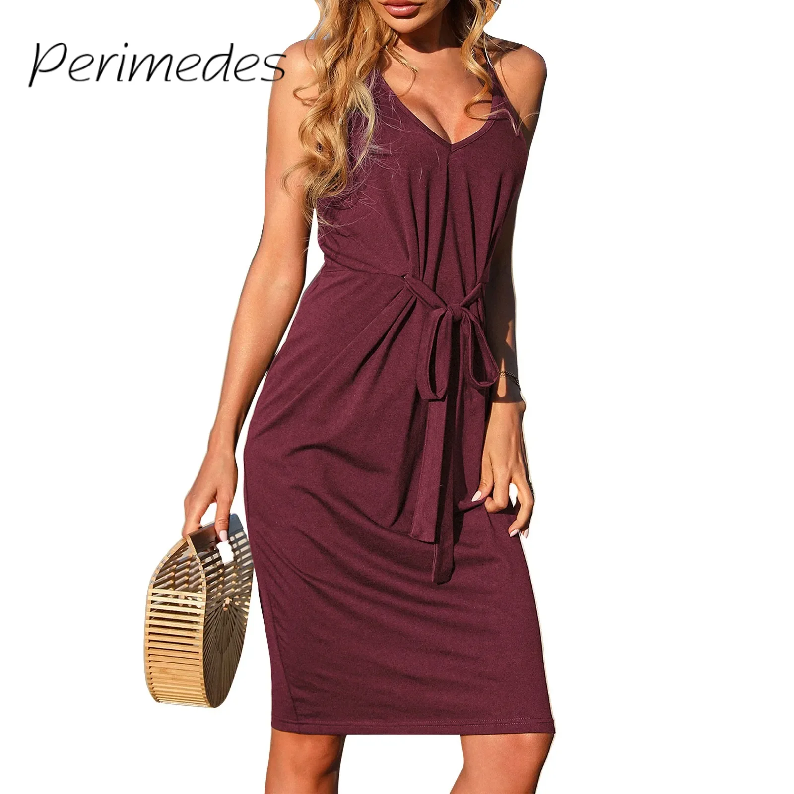 New Summer Women'S Dress Fashionable Sexy V-Neck Lace-Up Dress Solid Color Slim-Fit Pleated Spaghetti Strap 2024 Dresses
New Summer Women'S Dress Fashionable Sexy V-Neck Lace-Up Dress Solid Color Slim-Fit Pleated Spaghetti Strap 2024 Dresses