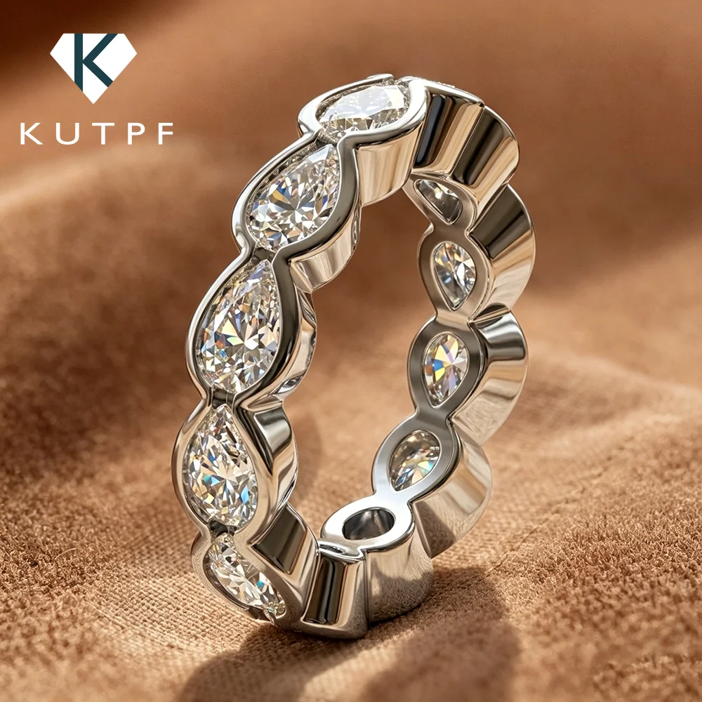 Bezel Set Waterdrop Shape Full Moissanite Eternity Band for Women S925 Silver 0.5CT Pear Cut Diamond Stackable Wedding Ring
Bezel Set Waterdrop Shape Full Moissanite Eternity Band for Women S925 Silver 0.5CT Pear Cut Diamond Stackable Wedding Ring