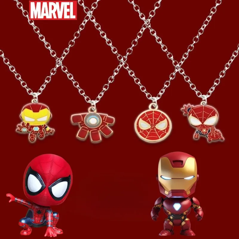 Personality Marvel The Avengers Iron Man Spiderman cute cartoon style new fashion exquisite alloy necklace for men and women
Personality Marvel The Avengers Iron Man Spiderman cute cartoon style new fashion exquisite alloy necklace for men and women