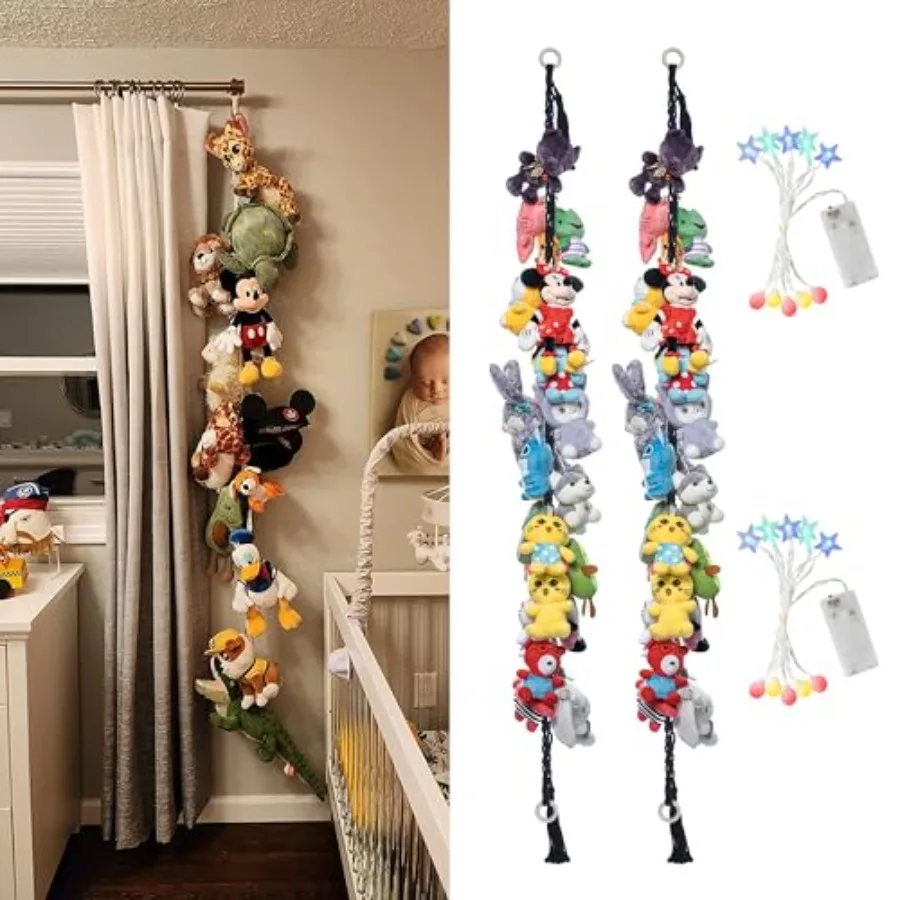 2PCS Stuffed Animals Storage Chain Organizers 80" Cotton Hanging Storage Chain with 40 Metal Clips Stuffed Animal Display Holde
2PCS Stuffed Animals Storage Chain Organizers 80" Cotton Hanging Storage Chain with 40 Metal Clips Stuffed Animal Display Holde