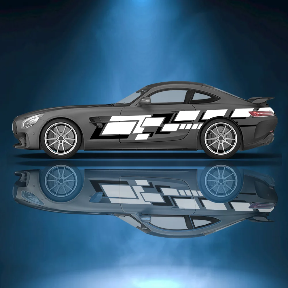 Cool White Racing Line Decoration Car Side Sticker Vinyl Self-adhesive Paper Motorsport Paint Decal Suitable for Truck Suv 
Cool White Racing Line Decoration Car Side Sticker Vinyl Self-adhesive Paper Motorsport Paint Decal Suitable for Truck Suv