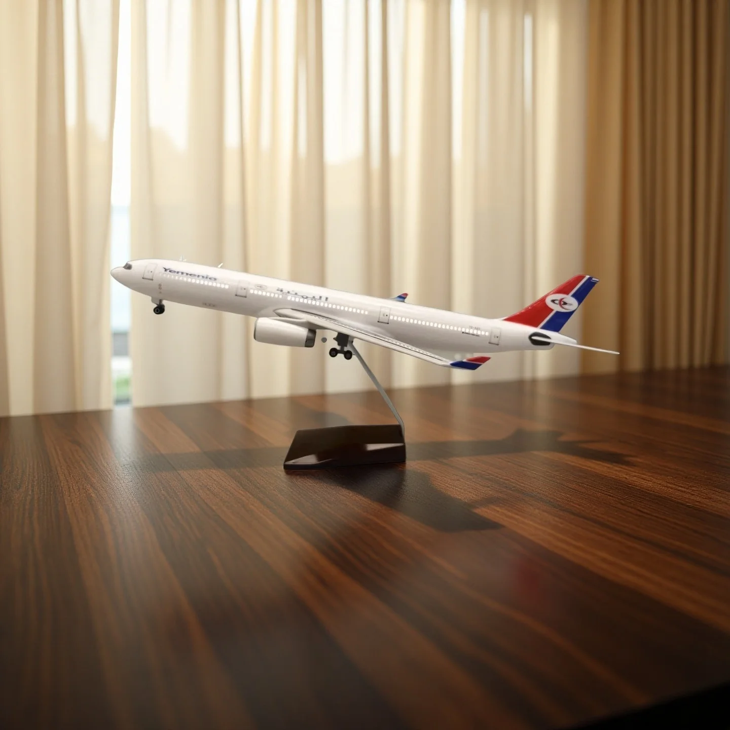 47CM 1:135 scale Airplane Model A330 Yemenia Airlines Airway W Base wheel Lights Resin Plastic Assembly Aircraft Plane Decor 
47CM 1:135 scale Airplane Model A330 Yemenia Airlines Airway W Base wheel Lights Resin Plastic Assembly Aircraft Plane Decor