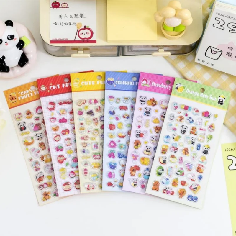 24pcs/lot Kawaii Fruit Capybara Panda 3D Stickers Cute Scrapbooking DIY Diary Decorative Stationery Sticker Album Stick Label
24pcs/lot Kawaii Fruit Capybara Panda 3D Stickers Cute Scrapbooking DIY Diary Decorative Stationery Sticker Album Stick Label