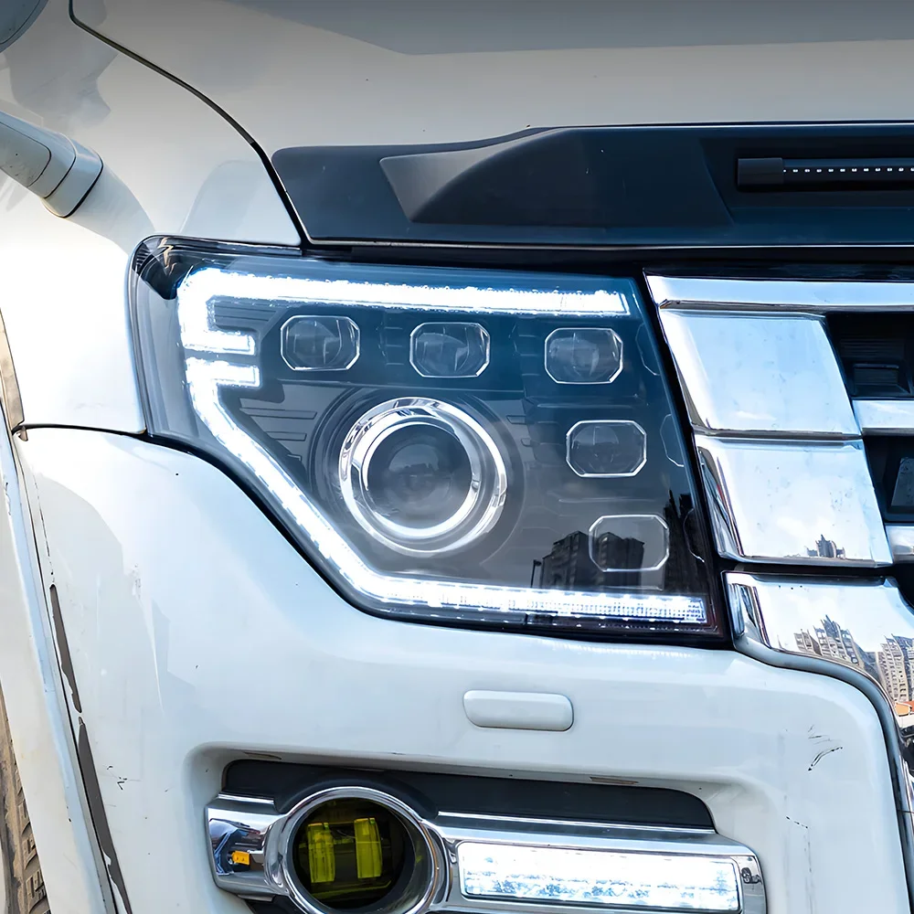 Автомобильные передние фонари для Mitsubishi Pajero V97 2009-2021, светодиодные автомобильные фары в сборе, обновленное обновление, динамические 6, аксессуары для линз проектора
Автомобильные передние фонари для Mitsubishi Pajero V97 2009-2021, светодиодные автомобильные фары в сборе, обновленное обновление, динамические 6, аксессуары для линз проектора