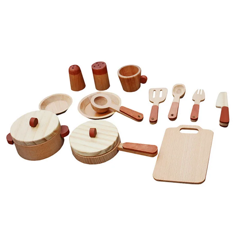 Kids Kitchen Set Pretend Chef Accessories Pots Pans Tableware Wooden Miniature Kitchen Toys Set
Kids Kitchen Set Pretend Chef Accessories Pots Pans Tableware Wooden Miniature Kitchen Toys Set