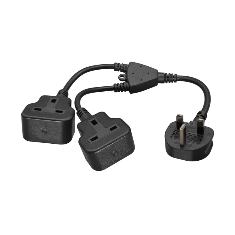 3Prong Plug Splitter Power Cord, Double Sockets 13A Fused Y Extension Adapter, Short Cable for Desk, Tight Space K1KF
3Prong Plug Splitter Power Cord, Double Sockets 13A Fused Y Extension Adapter, Short Cable for Desk, Tight Space K1KF