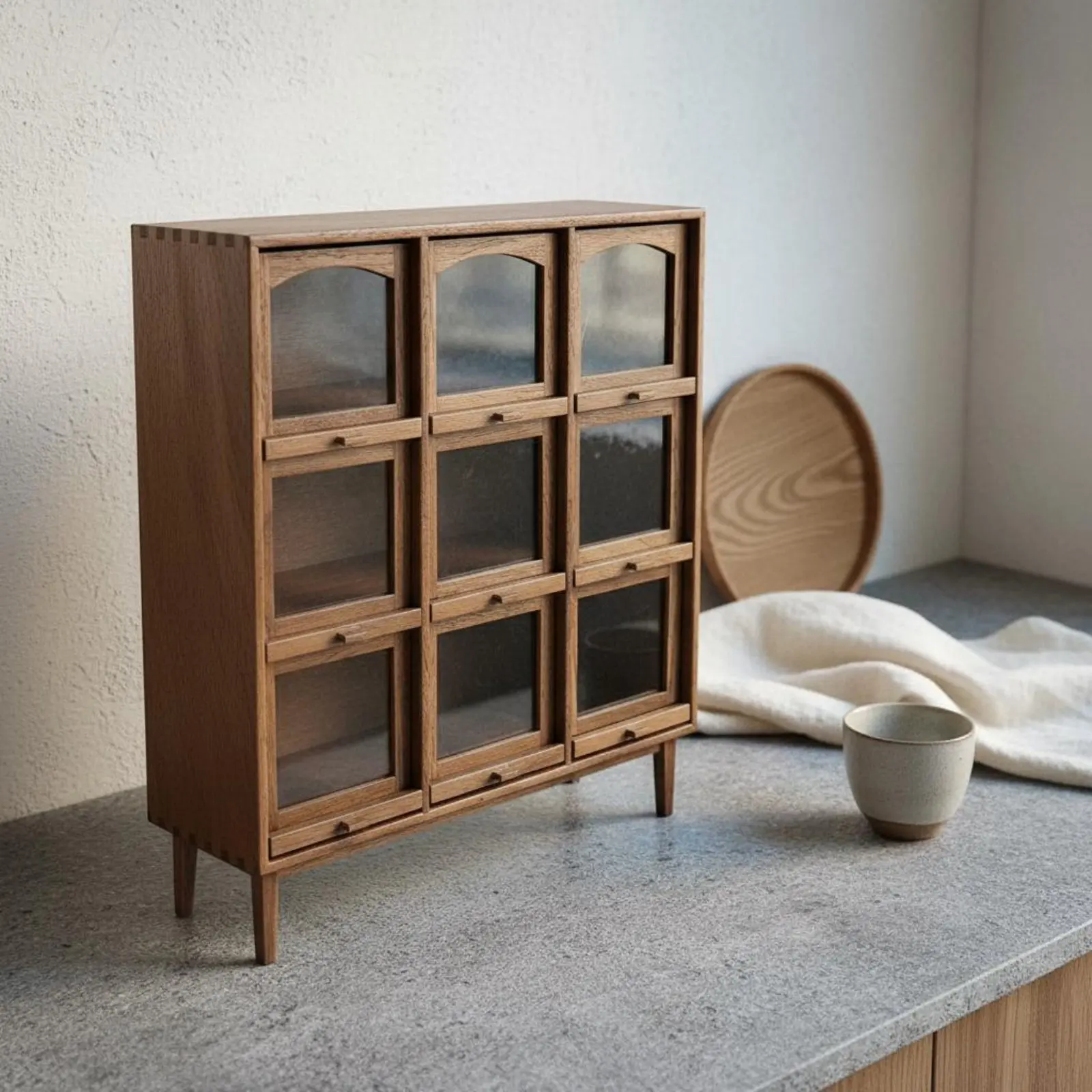 Miniature 9-Grid Storage Cabinet Multi-Scene Versatility Dollhouse Storage Cupboard Miniature Wooden Cupboard Clear View Doors
Miniature 9-Grid Storage Cabinet Multi-Scene Versatility Dollhouse Storage Cupboard Miniature Wooden Cupboard Clear View Doors