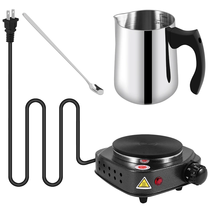 Candle Making Pouring Pot with Electric Hot Plate for Melting Wax, Candle Wax Melting Pot,Making Kit for Adults Beginner US Plug
Candle Making Pouring Pot with Electric Hot Plate for Melting Wax, Candle Wax Melting Pot,Making Kit for Adults Beginner US Plug