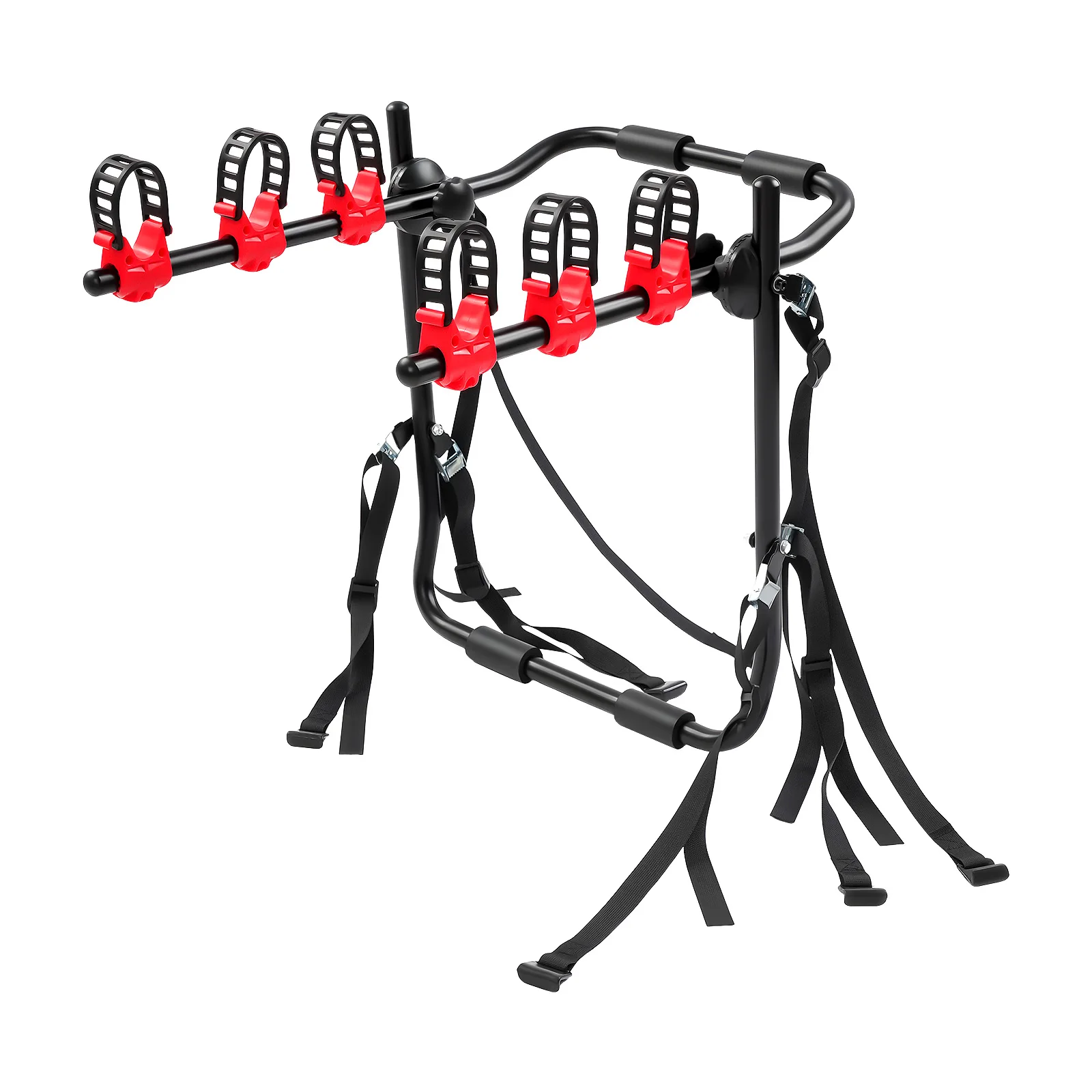 Car Rear Bike Carrier 3-Bike Rack Bicycle Car Racks Cycling Racks Carbon Steel Multi-point Attachment 44.1 lbs Stability Strap
Car Rear Bike Carrier 3-Bike Rack Bicycle Car Racks Cycling Racks Carbon Steel Multi-point Attachment 44.1 lbs Stability Strap