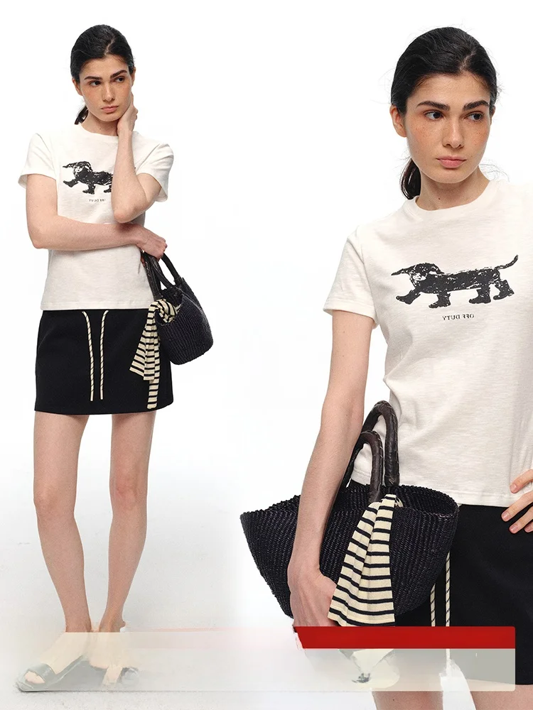 Who Peach American Retro Animal Print Short Sleeve round Neck Women's Lacey T-Shirt Linen Top Summer Simple Versatile Commute
Who Peach American Retro Animal Print Short Sleeve round Neck Women's Lacey T-Shirt Linen Top Summer Simple Versatile Commute