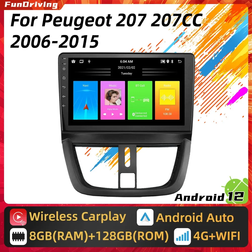Автомобильное радио 2 Din Android для Peugeot 207 207CC 2006-2015, стерео GPS-навигация, мультимедийный аудиоплеер, головное устройство, авторадио, Wi-Fi
Автомобильное радио 2 Din Android для Peugeot 207 207CC 2006-2015, стерео GPS-навигация, мультимедийный аудиоплеер, головное устройство, авторадио, Wi-Fi
