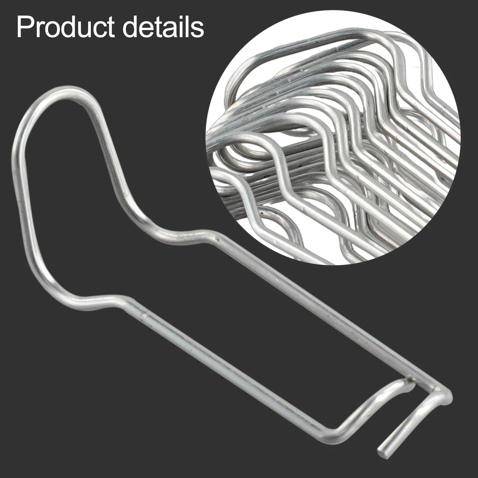 Spring Steel Wire Buckle Steel Supplies 10PCS For Flower Support Garden Greenhouse Pipe Top Pressure Spring Clip
Spring Steel Wire Buckle Steel Supplies 10PCS For Flower Support Garden Greenhouse Pipe Top Pressure Spring Clip