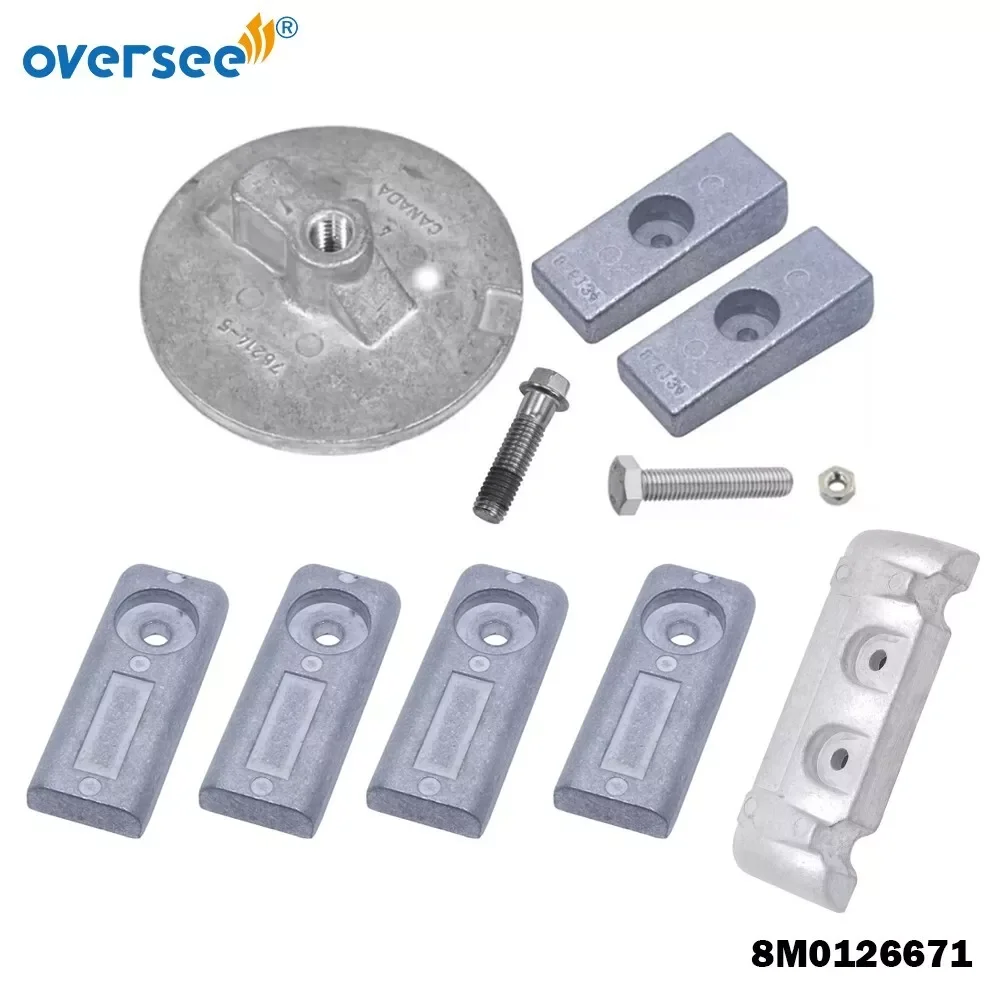 8M0126671 Zinc Anode Kit For Mercury Marine Verado L6 225 250 275 300HP Outboard Engine
8M0126671 Zinc Anode Kit For Mercury Marine Verado L6 225 250 275 300HP Outboard Engine
