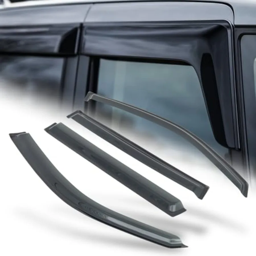 Window Visors Rain/Sun Guards Compatible with 03-08 Honda Pilot Tape-On Car Window Deflectors 4PCS
Window Visors Rain/Sun Guards Compatible with 03-08 Honda Pilot Tape-On Car Window Deflectors 4PCS