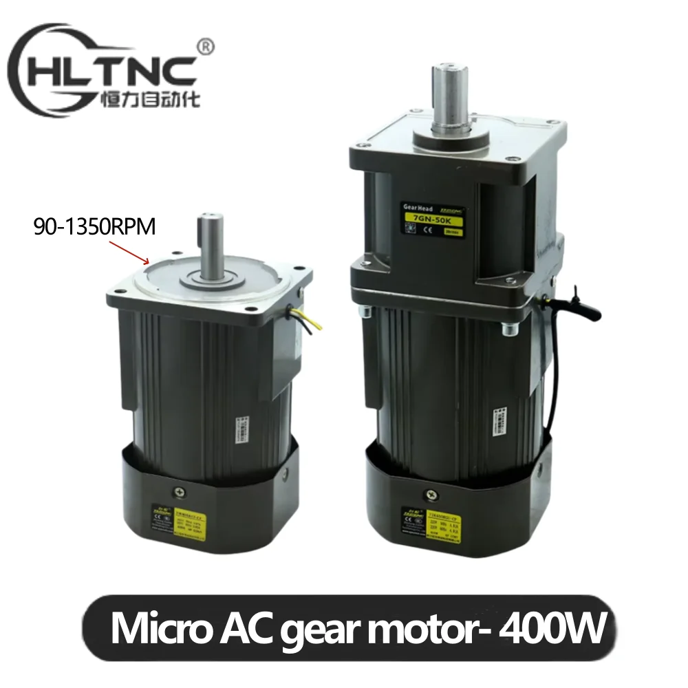 HLTNC 400W AC 110V 220V 50Hz 60Hz 120mm Flange Micro Induction Asynchronous Reducer Gear Motor With High Torque And 5 to 1400rpm
HLTNC 400W AC 110V 220V 50Hz 60Hz 120mm Flange Micro Induction Asynchronous Reducer Gear Motor With High Torque And 5 to 1400rpm