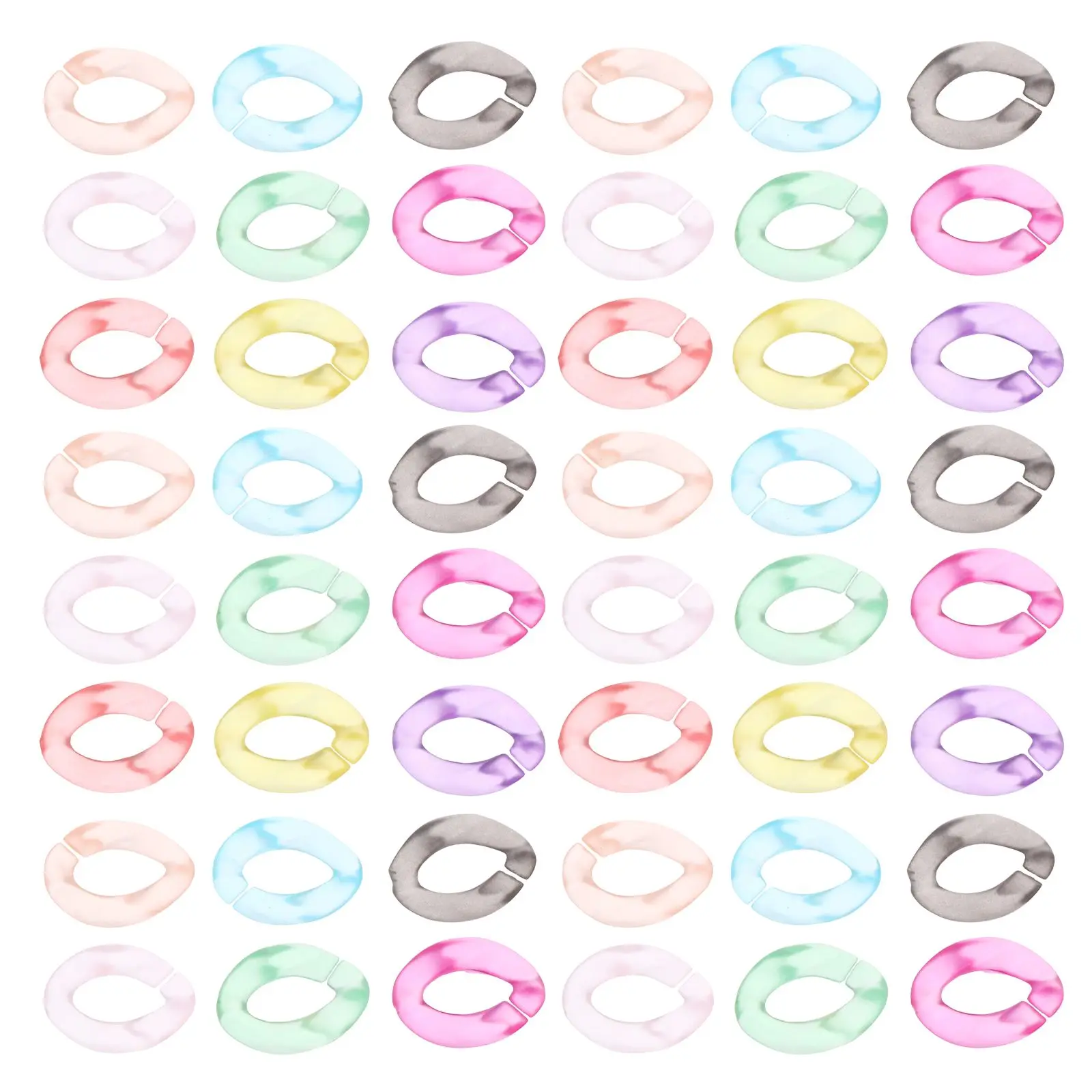 100 Pcs Acrylic Chain Buckle 23x17mm Matte Color Open Ring Link Connector DIY Jewelry Bag Strap Keychain Phone Charm
100 Pcs Acrylic Chain Buckle 23x17mm Matte Color Open Ring Link Connector DIY Jewelry Bag Strap Keychain Phone Charm