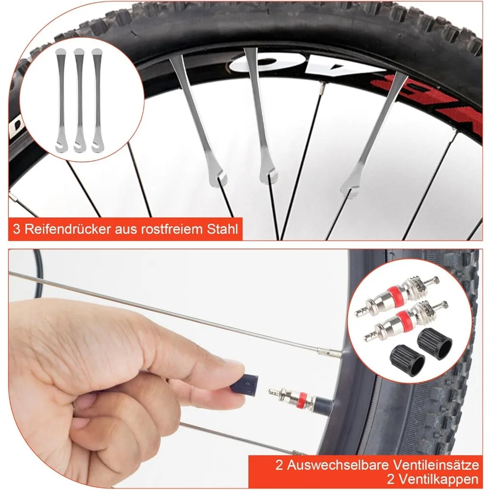 Bicycle Repair Tool Kit Set for Mountain Biking Camping Adventures with Essential Tools for Biking Enthusiasts Perfect Gift
Bicycle Repair Tool Kit Set for Mountain Biking Camping Adventures with Essential Tools for Biking Enthusiasts Perfect Gift