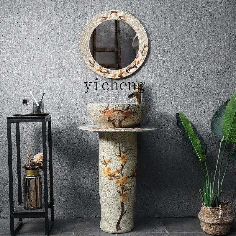 B1 balcony column type washbasin outdoor integrated lotus wash basin retro courtyard ceramic outdoor pool
B1 balcony column type washbasin outdoor integrated lotus wash basin retro courtyard ceramic outdoor pool