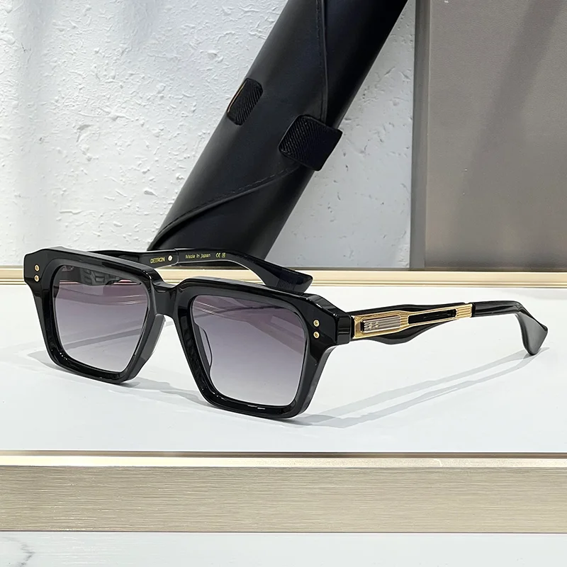Модные мужские классические солнцезащитные очки 2025 года в стиле High Street, черно-золотые, легкие люксовые, квадратные, из толстого ацетата, для мужчин
Модные мужские классические солнцезащитные очки 2025 года в стиле High Street, черно-золотые, легкие люксовые, квадратные, из толстого ацетата, для мужчин