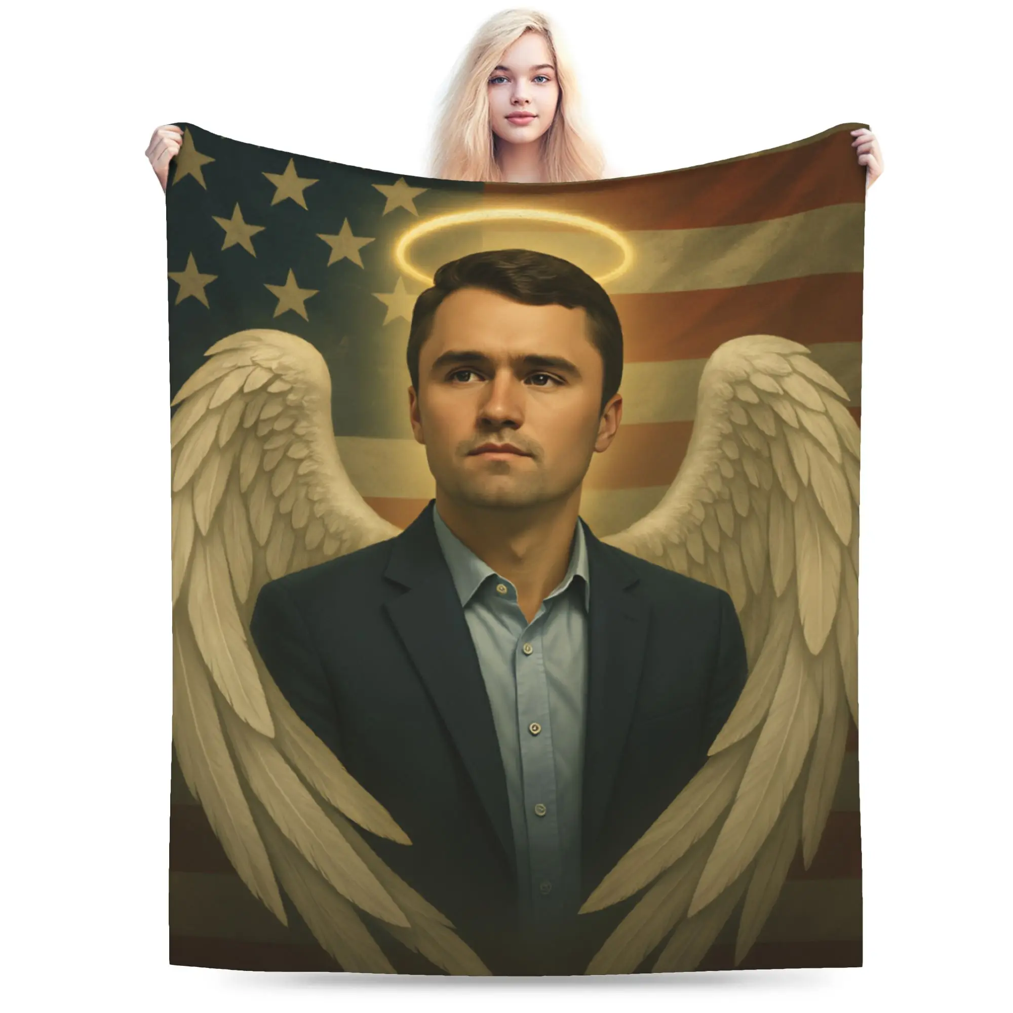 Soft Comfy Throw Blanket Plane Travel Charlie Kirk Rest In Peace America Blanket Flannel Bedspread For Home Decor Sofa Bed Cover
Soft Comfy Throw Blanket Plane Travel Charlie Kirk Rest In Peace America Blanket Flannel Bedspread For Home Decor Sofa Bed Cover