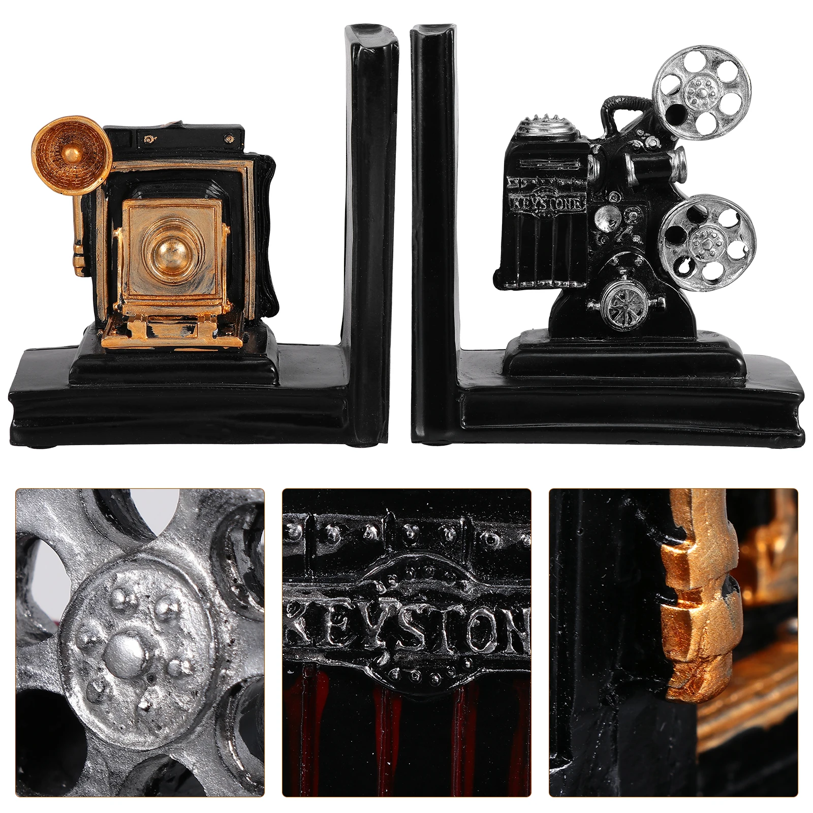 1Pair Resin Decorative Bookends Vintage European Style Creative Study Tabletop Bookends Home Library 
1Pair Resin Decorative Bookends Vintage European Style Creative Study Tabletop Bookends Home Library