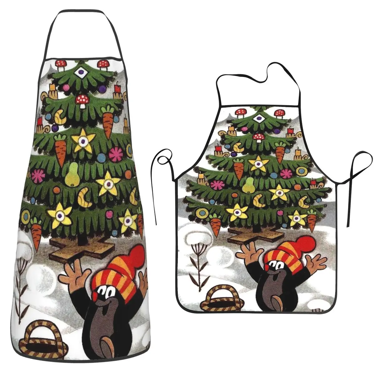 Cute Happy Mole Krtek Funny Apron Chef Cooking Tablier Sleeveless Bib Kitchen Cleaning Pinafore for Women Men Painting
Cute Happy Mole Krtek Funny Apron Chef Cooking Tablier Sleeveless Bib Kitchen Cleaning Pinafore for Women Men Painting