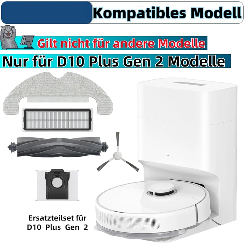 B89B-Аксессуары для робота-пылесоса для Dreame D10 Plus Gen 2 — основная боковая щетка, HEPA-фильтр, ткань для швабры, мешок для пыли в комплекте
B89B-Аксессуары для робота-пылесоса для Dreame D10 Plus Gen 2 — основная боковая щетка, HEPA-фильтр, ткань для швабры, мешок для пыли в комплекте