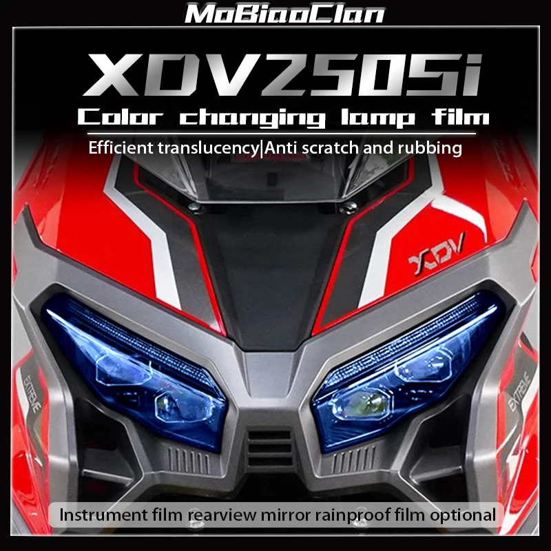 For LONGJIA XDV250Si Motorcycle headlights tail lights instrument film rearview mirror film protective sticker accessories
For LONGJIA XDV250Si Motorcycle headlights tail lights instrument film rearview mirror film protective sticker accessories