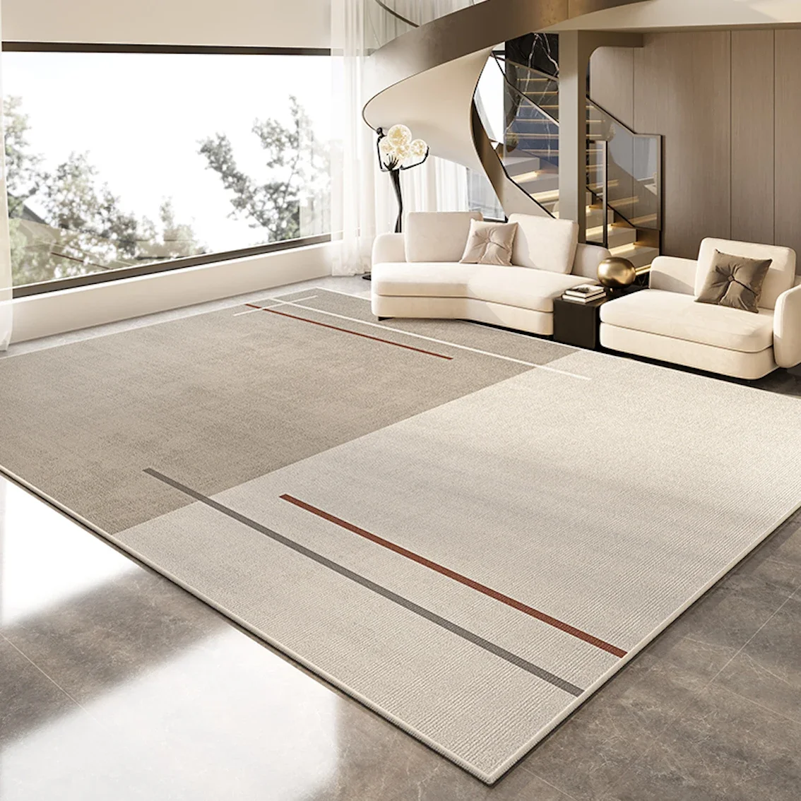 VIKAMA Minimalist Cream-Style Carpet For Large-Scale Living Room Floor Mat, Sofa, Coffee Table And Blanket For Home Decoration
VIKAMA Minimalist Cream-Style Carpet For Large-Scale Living Room Floor Mat, Sofa, Coffee Table And Blanket For Home Decoration