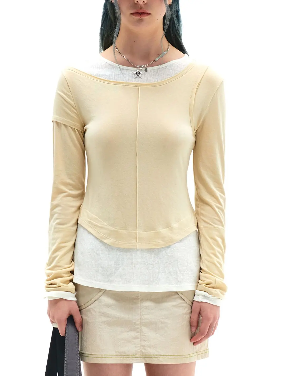 Autumn 2023 New Tee Women Fake Two-piece T-Shirt New Korean Style Slim fitting long sleeved Fashion Ladies T-shirt tops
Autumn 2023 New Tee Women Fake Two-piece T-Shirt New Korean Style Slim fitting long sleeved Fashion Ladies T-shirt tops