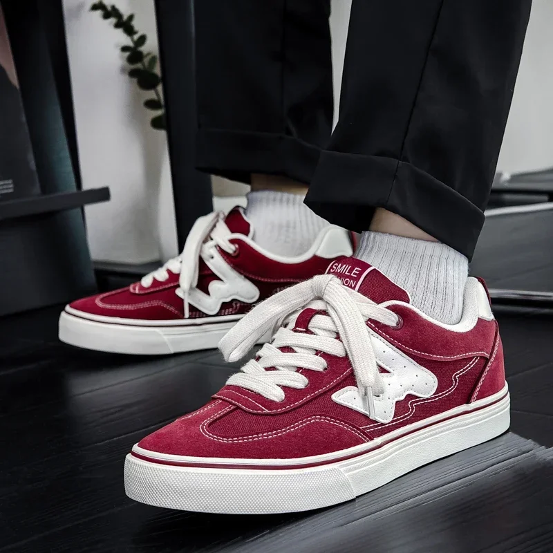 Мужские дышащие низкие парусиновые кроссовки, мужские Zapatos Hombre, оригинальные красные мужские вулканизированные туфли, корейские дизайнерские туфли для скейтборда
Мужские дышащие низкие парусиновые кроссовки, мужские Zapatos Hombre, оригинальные красные мужские вулканизированные туфли, корейские дизайнерские туфли для скейтборда